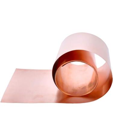 Jonoisax Pure Copper Foil Metal Copper Sheet Plate Cut Material Rolls- General Use DIY Or Contractors 200 * 1000Mm 0.03mm*200mm*1000mm - Buy Online on GoSupps.com