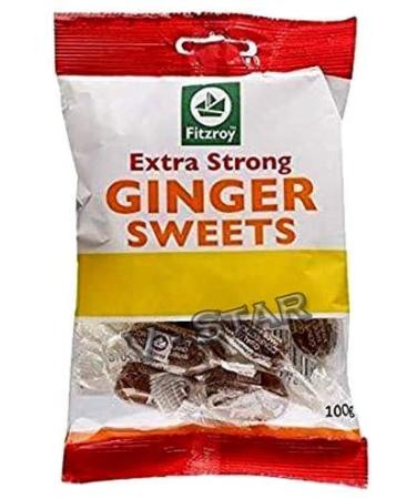 Fitzroy Extra Strong Ginger Sweets 100g