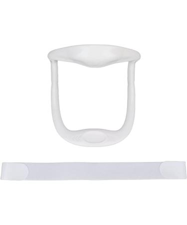 Nakeah naked adjustable neck support pain relief neck tension prevented cervical spondylosis neck wrap for the cervical spine (color: bianco)