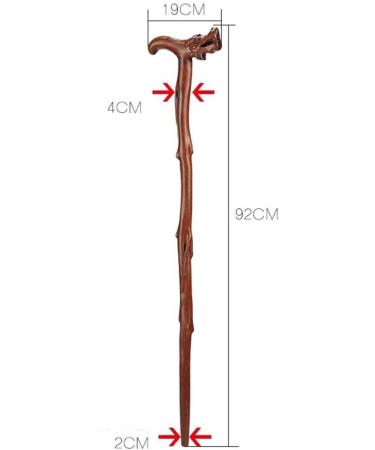 Wooden Walking Stick for Man Movable Beads Hand Carved with Dragon S Head Shape Handle Interesting - Buy Online on GoSupps.com