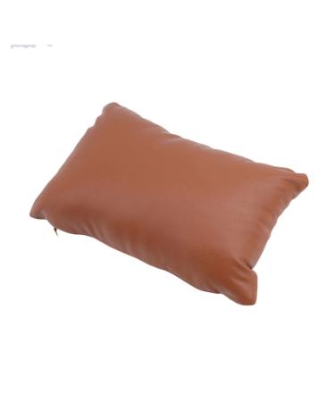 djkyu nail art pillow suitable for manicure hand arm rest pillow cushion pu.Leather holder Soft Manicure Nagel Tool equipment (color: brown)
