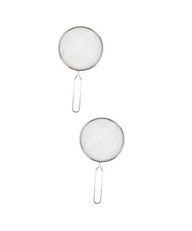 VANZACK 2pcs Pet Sand Shovel Filter Mesh Reptile Terrariums Reptile Litter Scoop Reptiles Barbed Wire Silver 26x14cmx2pcs Silverx2pcs