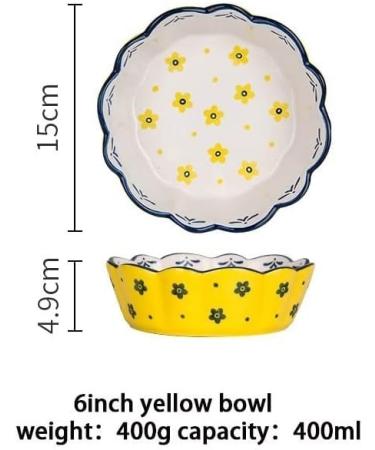 Salad Bowls Mixing Bowls Ceramic Pasta Bowls Fruit Salad Bowls Breakfast Rice Tableware Dessert Bowls Indoor Kitchen Bowls Large Capacity Salad Bowl Pasta Bowls (A) - Buy Online on GoSupps.com