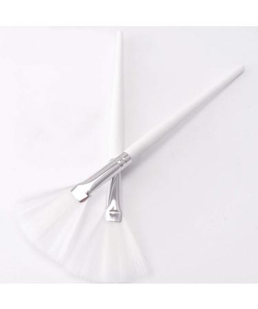 Beaupretty Fan-Shaped Facial Brush | DIY Makeup Brush with Wooden Handle | Mink Essence Cosmetics - Buy Online on GoSupps.com