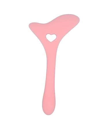 Eyeliner Stencils Eyebrow Pencil Stencil Silicone Winged Tip Eyeliner Aid Eyebrow Pencil Stencils Silicone Tail Spoon Flexible Eyeliners Template for Makeup(Pink)
