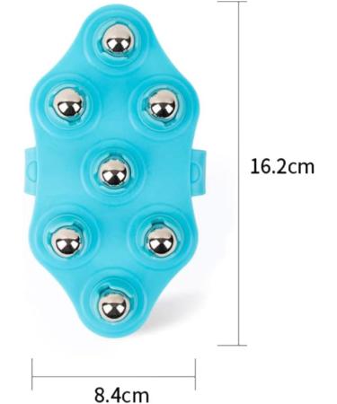 Portable Massage Glove with Roller Balls - 7x 360-Degree Body Relaxation Device for Muscle Relief - Buy Online on GoSupps.com