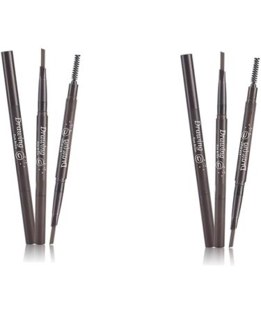 Ipetboom 2pcs 2 1 Eyebrow Brush Brow Pencil Brow Spoolie Brush Eye Brow Brush Spiral To Rotate Eyebrow Powder - Buy Online on GoSupps.com