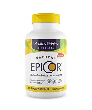 Healthy Origins EpiCor (Clinically Proven Immune Support) 500 mg, 150 Veggie Capsules 150 Count (Pack of 1)