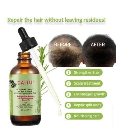 100% Pure Rosemary Oil from Greece with Biotin | CAITU for Hair Follicle Stimulation & Thickening - Buy Online on GoSupps.com