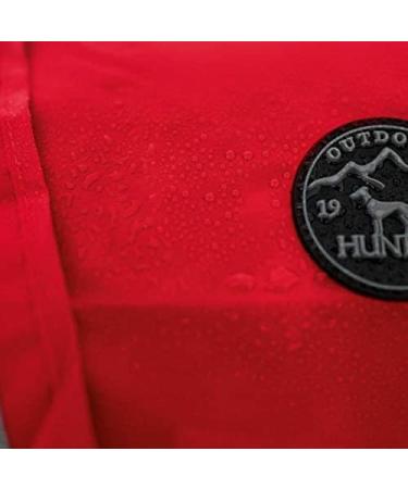 HUNTER UPPSALA Rain Dog Raincoat - Reflective Stripes Size 35 Red | Shop Internationally for Quality Pet Gear - Buy Online on GoSupps.com