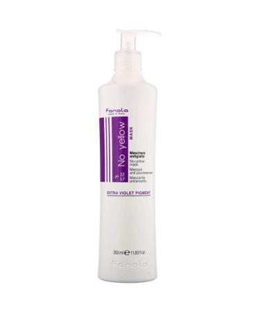 Fanola No Yellow Mask 11.8 oz - Anti Brass Purple Hair Toner - For Blonde, Silver, Gray Hair - Removes Yellow Tones - Unscented (11.83 Fl Oz) - Buy Online on GoSupps.com