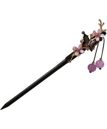 Vintage Wood Flower Hairpin For Women Chinese Hairpins Clips Tassel Flower Chopsticks Hair Sticks Wooden Hair Forks Jewelry for Women Hair Styling Hair Decoration (C) - Buy Online on GoSupps.com