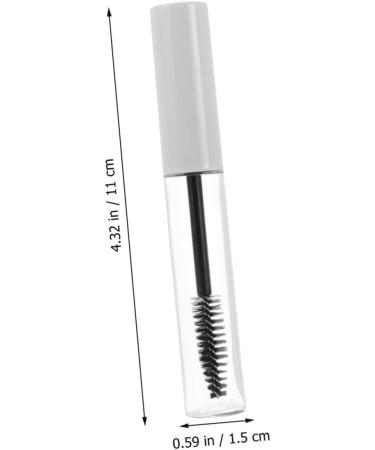 SOESFOUFU 11pcs Eyelash Tube Clear Eyelash Wand Tube Tubes Vials Mascara Bottle Mascara Tube White Plastic - Buy Online on GoSupps.com