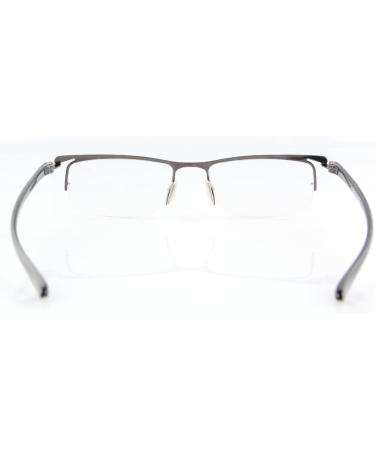 Eyekepper 3 Pack Lightweight Half Rim Reading Glasses for Men & Women - Gunmetal +1.5 Diopter - Buy Online on GoSupps.com