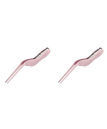 Lighted Tweezers 2 pcs Earpick Glowing Ear Color Removal Random Cleaner Cleaning for Curette Tool Earwax Ear Buds Pinkx2pcs mediumx2pcs