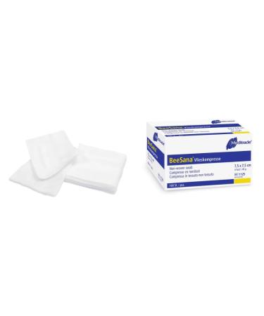 BeeSana Vlieskompresse unsteril 4-fach 40 g 10 x 10 cm | Packung (100 St ck)