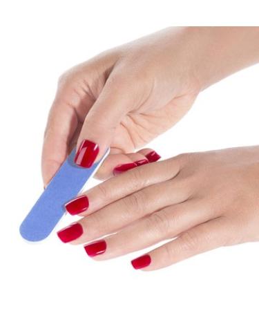Iridesi Professional Mini Blue Finger Nail Files 120/240 Washable Emery Boards - Pack of 12 - Buy Online on GoSupps.com