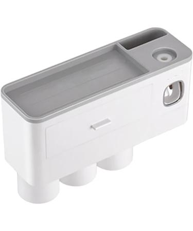 Caoqao Toothpaste Squeezer with Holder - Pink Bathroom Organizer for Toothbrush & Cups - Space-Saving Drawer & Cabinet Hanger - Buy Online on GoSupps.com