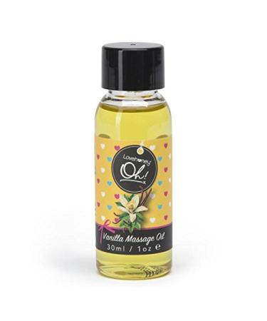 Lovehoney Oh! Kissable Vanilla Massage Oil - Infused with Essential Oils - Fast Acting Body Massage Oil - Vegetarian Friendly Massage Oil for Couples - 1 fl. oz