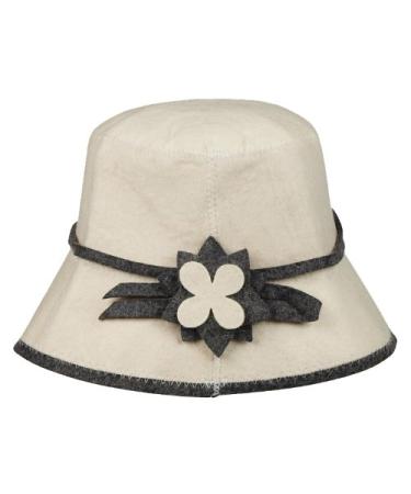 Sauna hat for women made of felt (felt cap sauna hat) woman / ladies