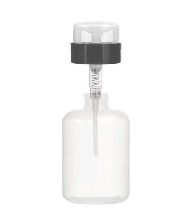AKOAK 200ml Push Down Pump Dispenser Bottles - Pack of 2 for Nail Polish and Makeup Remover - Black and White Cap - Buy Online on GoSupps.com