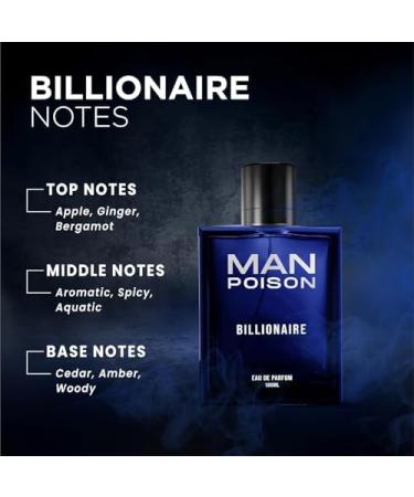 thakor craft Man Poison Billionaire Perfume For Men 100ml Exquisite Eau De Parfum Premium Liquid Perfume Long Lasting & Spicy Ideal Gift - Buy Online on GoSupps.com