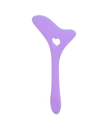 Stencil Professional Template Mascara Drawing Aid Mascara Lipstick Drawing Aid Silicone Makeup Applicator Tool for Makeup Artist (Purple)