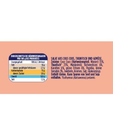 Buy Saupiquet Rio Mare Tuna Salad Cous Cous - MSC Certified Ready to Eat 160g | International Shipping Available - Buy Online on GoSupps.com