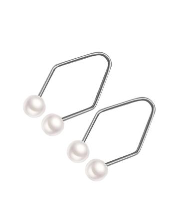 miduoidn Smiling Refinement Cheeks Dimples Maker Beads for Women and Girls Strong and Effective Metal Natural Dimples Maker Silver