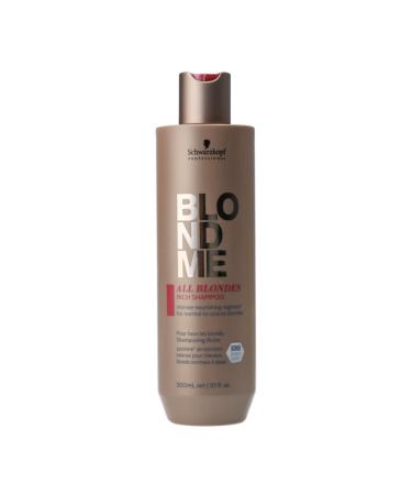 BlondMe All Blondes Rich Shampoo   Nourishing and Hydrating Rich Regimen   Moisturizing Shampoo for Normal to Coarse Color Treated and Natural Blonde Hair  300ml 10 Fl Oz (Pack of 1) - Buy Online on GoSupps.com
