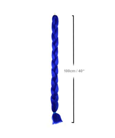 Premium 2m Blue Braid Hair for Rasta & Dread Styles | Mybraids - Crochet Twists & Box Braids - Buy Online on GoSupps.com