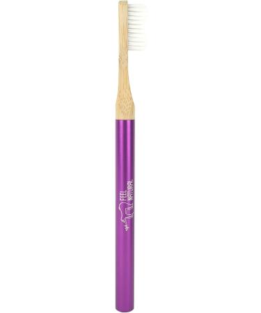 Buy Medium Feel Natural Violet Aluminum Toothbrush - Screwable Eco-Friendly 1 Pack for International Shipping - Buy Online on GoSupps.com