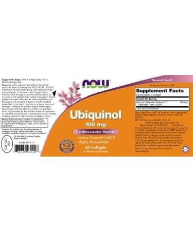Buy Now Ubiquinol 100 mg - Premium Antioxidant Supplement for Heart Health | International Shipping Available - Buy Online on GoSupps.com