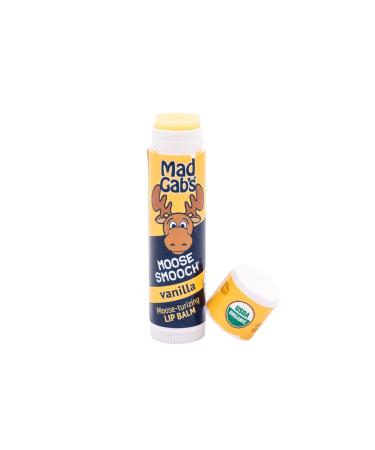 Mad Gab's Moose Smooch Vanilla Lip Balm 3pk | Moisturizing and Certified Organic | Made with Organic Olive Oil and Beeswax - Buy Online on GoSupps.com