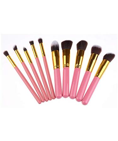 Milopon 10PC Makeup Brush Set - Foundation Eyeshadow Eyebrow & Facial Brushes for Women & Girls - Perfect for Flawless Makeup Application - Buy Online on GoSupps.com