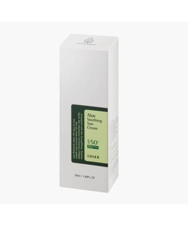 COSRX Aloe Soothing Sun Cream SPF 50+++ Daily Hydrating Sunscreen for Dry Sensitive Skin UVA&UVB Protection No White Marks Sun Moisturiser Korean Sunscreen Korean Skincare - Buy Online on GoSupps.com