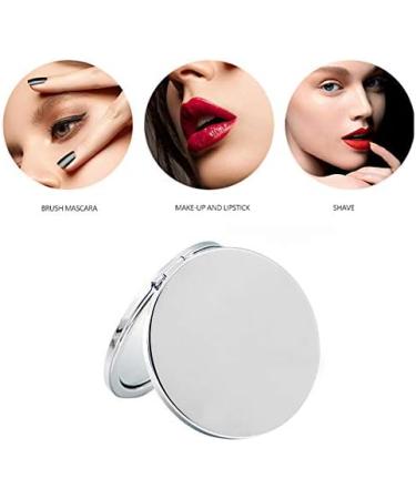 Personalised Compact Mirror Custom Any Logo Name Travel Makeup Mirror Style 2 - Buy Online on GoSupps.com