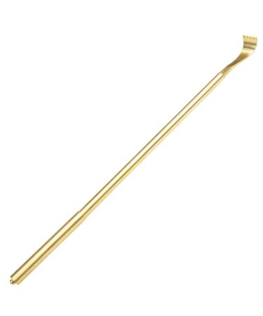 Back scratches of straight rod made of brass for older back scratches strong and durable back scratches smooth itching back massage color: Gold Color S: 46.5