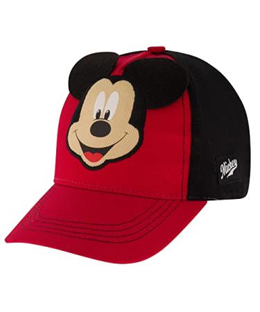 Disney Boys Baseball Cap, Mickey Mouse Adjustable Toddler Hat, Ages 2-4 Or Boy Hats For Kids Ages 4-7