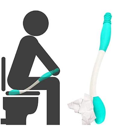 Toilet Aids For Wiping Long Reach Comfort Wipe Self Wipe Toilet Tissue Aid Bottom Wiper Bathroom Buddy Wand Long Handle Comfort Holder Toilet Paper Tissue Grip Helper
