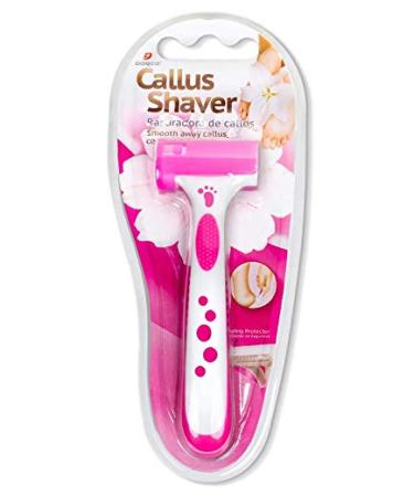 Dorco Callus Shaver w/ Ergonomic No Slip Handle & Blade Safty Cover - PINK