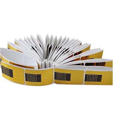 Voarge Nail Templates (200 Pieces) - Self-Adhesive Golden Stencils for Gel Nails & Nail Extensions | Ideal for Artificial Fingernail Modeling - Buy Online on GoSupps.com