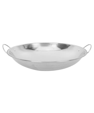 Yalych Nonstick Cooking Frying Heating Pan: Skillet Pan Cookware Hot Pot Pan 265cm for Stove Tops Induction Utensil Frying pan Silver