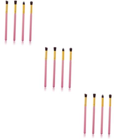 DOITOOL 12 Pcs Eyeshadow Eye Shadow Eye Cosmetic Brushes Eye Make-up Brush Kit Set Beauty Tools Dropshipping mediumx3pcs Pink+goldx3pcs - Buy Online on GoSupps.com
