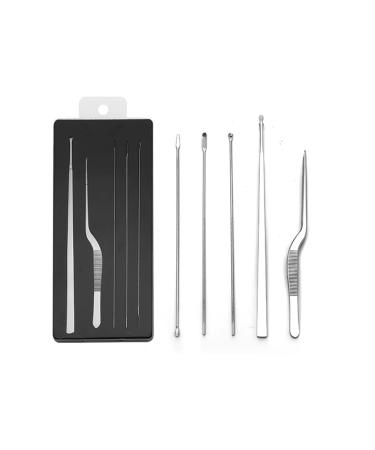 5Pcs Stainless Steel Ear Wax Remover Kit | Professional Ear Cleaning Tools - Buy Online on GoSupps.com