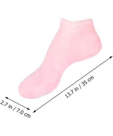 Ipetboom 1 Set Hydrating Sock Gloves Foot Care Socks Gloves Cuticles Socks Gloves Silicone Gel Socks Silicone Mitts Foot Socks Dry Feet Women's High Heels Dry Hands Pink Sebs - Buy Online on GoSupps.com