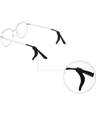 4 Pairs Anti-Slip Silicone Glasses Ear Hooks - Secure Hold for Glasses & Sunglasses (Black & Transparent) | International Shipping - Buy Online on GoSupps.com