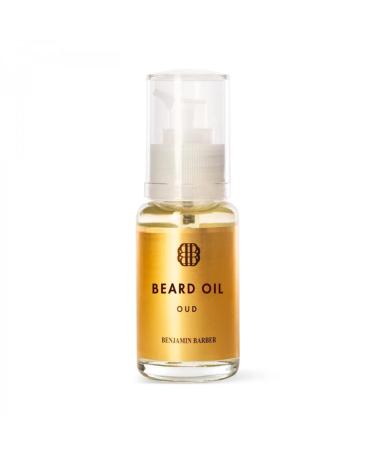 Benjamin Barber beard oil for daily beard care - Premium beard oil with woody oud fragrance - natural ingredients Swedish oil - taps and maintains the beard - (50ml)