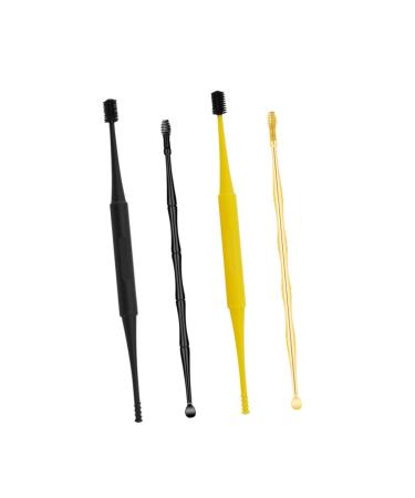 FOMIYES 2 Sets Ear Spoon Two Piece Set Ear Cleaning Tools Spring Tool Flash Suit Wax Removal Kit LED Flash Curette Reliable Ear Pick Ear Picking Tools Reliable Ear Cleaning Tools Household