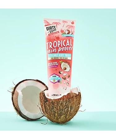 Dirty Works Tropic Like it's Hot Tropical Rain Power Coconut Body Wash 280ml 280 ml (Pack of 1) - Buy Online on GoSupps.com